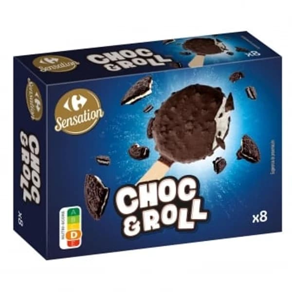 Bombón Choc & Roll Sensation Carrefour 8 ud. - 8.07 ud - Imagen del producto en Findit