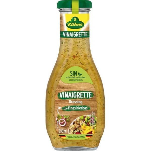 Salsa vinagreta Saladfix KUHNE, frasco 250 g - 0.25 kg - Imagen del producto en Findit