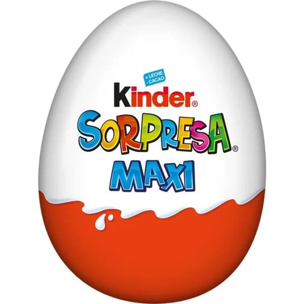Huevo maxi de chocolate KINDER SORPRESA, 1 ud., 100 g - 0.1 kg - Imagen del producto en Findit