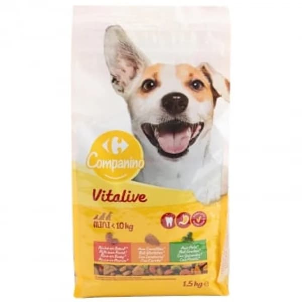 Pienso para perro mini Carrefour Vitalive 1,5 kg - 1.5 kg - Imagen del producto en Findit