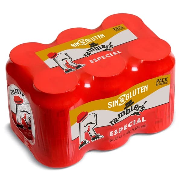 Cerveza especial sin gluten Ramblers de Dia pack 6 x 33 cl - 1.99 l - Imagen del producto en Findit