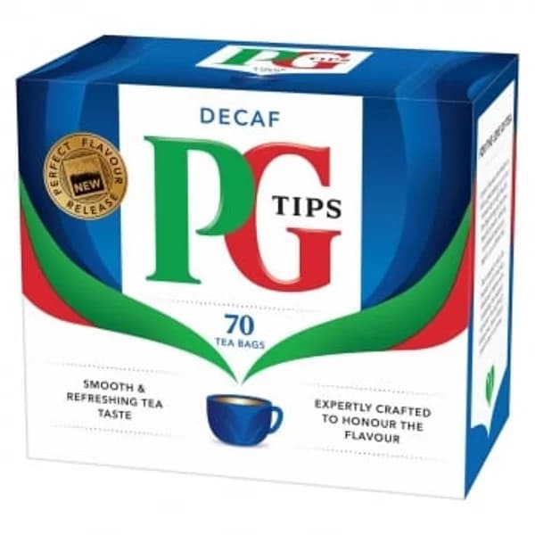 Té negro descafeinado en bolsitas PG Tips 70 ud. - 0.2 kg - Imagen del producto en Findit