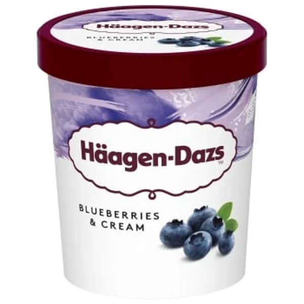 Helado de arándanos y crema Häagen-Dazs sin gluten 383 g. - 0.38 kg - Imagen del producto en Findit