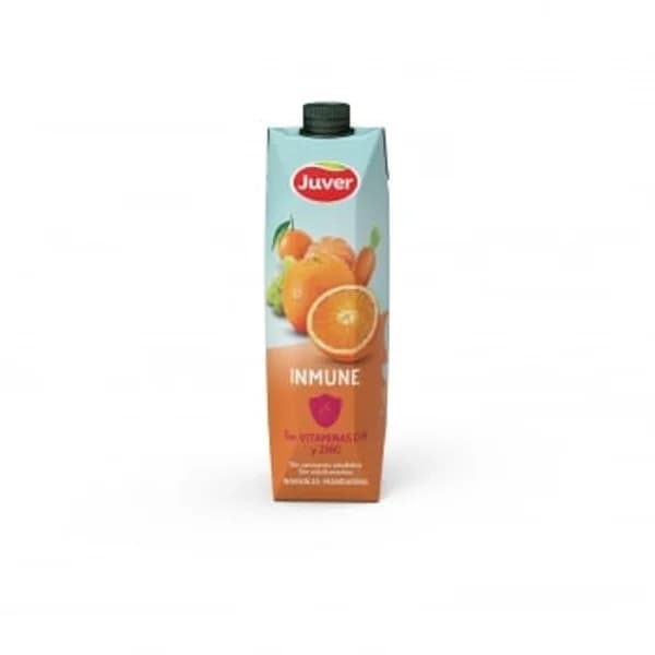 Bebida funcional Inmune naranja-mandarina Juver sin azúcar añadida 1 l. - 1 l - Imagen del producto en Findit