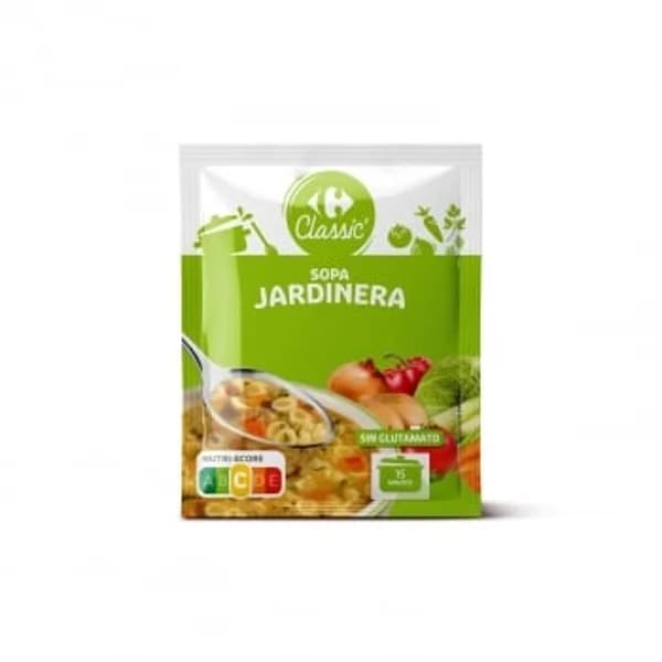 Sopa jardinera Classic Carrefour 80 g. - 0.08 kg - Imagen del producto en Findit