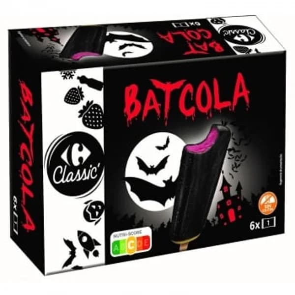 Helado bat cola Carrefour Classic' sin gluten 6 ud. - 5.94 ud - Imagen del producto en Findit