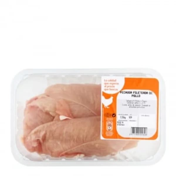 Filetes de pechuga de pollo Carrefour El Mercado 600 g aprox - 0.6 kg - Imagen del producto en Findit