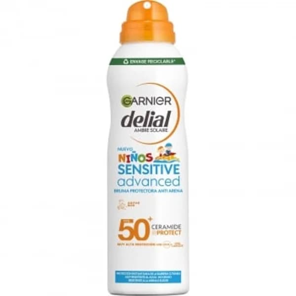 Bruma protectora anti arena SPF50+ Niños Sensitive Advanced Garnier Delial 150 ml. - 0.15 l - Imagen del producto en Findit