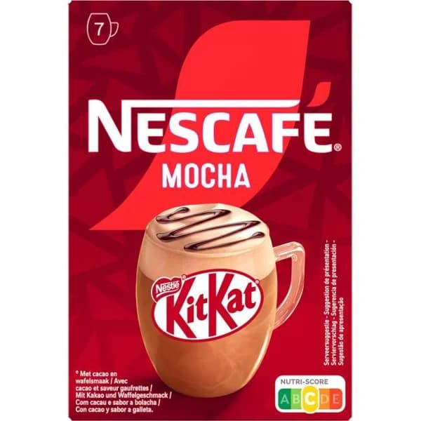 Café soluble mocha kit kat NESCAFÉ, caja 7 sobres - 7 ud - Imagen del producto en Findit
