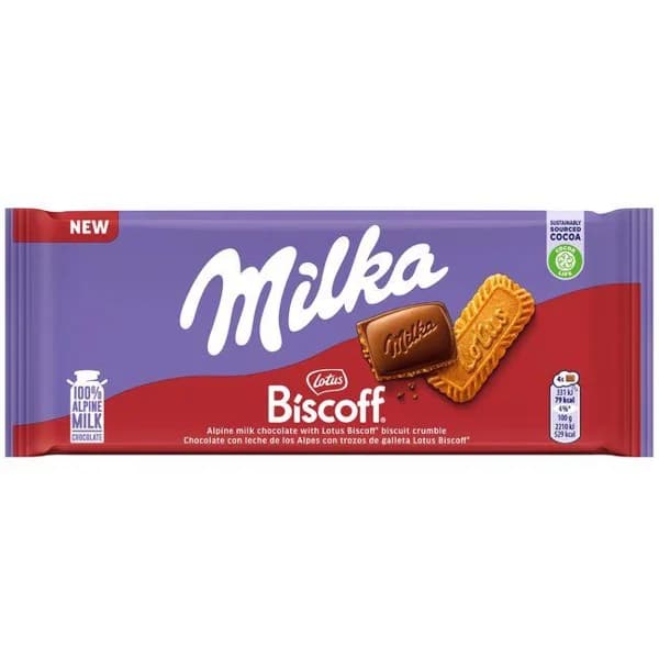 Chocolate Biscof MILKA, tableta 90 g - 0.09 kg - Imagen del producto en Findit