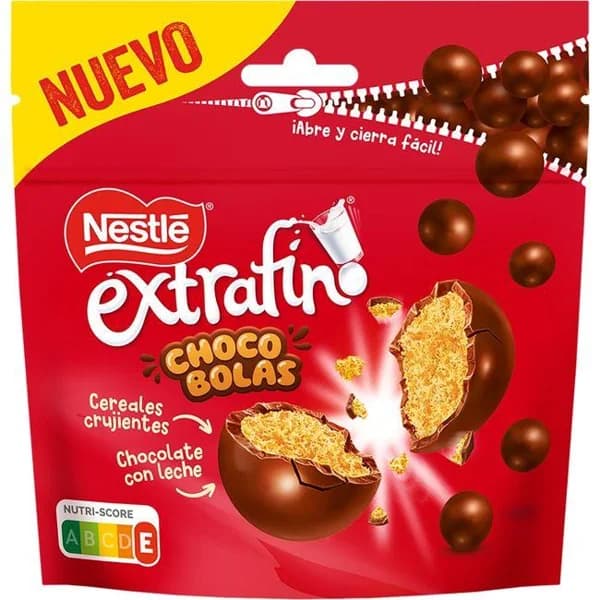 Chocobolas NESTLÉ EXTRAFINO, bolsa 140 g - 1 ud - Imagen del producto en Findit