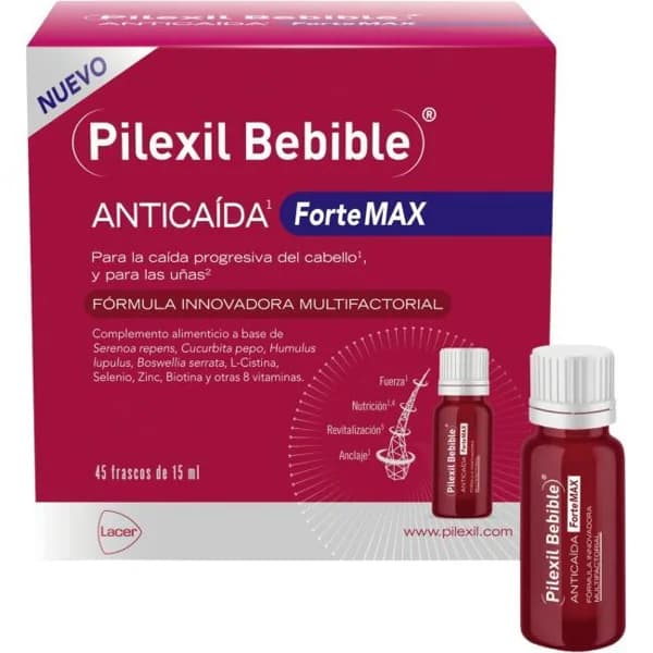 Ampollas anticaida capilar PILEXIL FORTE MAX, caja 45 uds - 45 ud - Imagen del producto en Findit