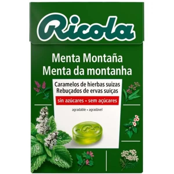 Caramelos sin azúcar menta montaña RICOLA, caja 50 uds - 50 ud - Imagen del producto en Findit
