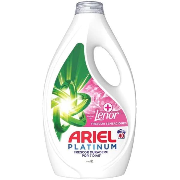 Detergente líquido ARIEL SENSACIONES, garrafa 40 dosis - 40 ud - Imagen del producto en Findit