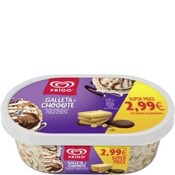 Helado de galleta y chocolate 900 ml - 0.9 l - Imagen del producto en Findit