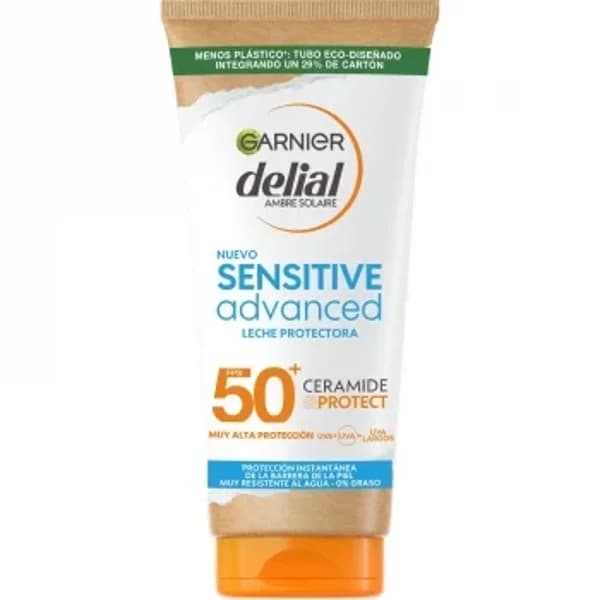 Leche protectora solar SPF50+ Sensitive Advanced Garnier Delial 175 ml. - 0.17 l - Imagen del producto en Findit