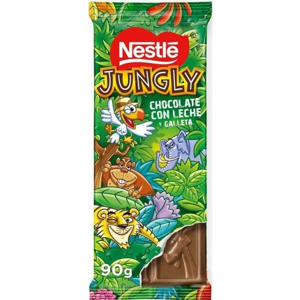 Chocolate Jungly NESTLÉ, tableta 90 g - 0.09 kg - Imagen del producto en Findit