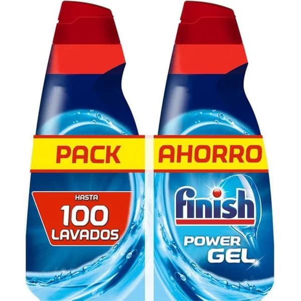 Lavavajillas máquina gel FINISH, pack 2x50 dosis - 100 ud - Imagen del producto en Findit