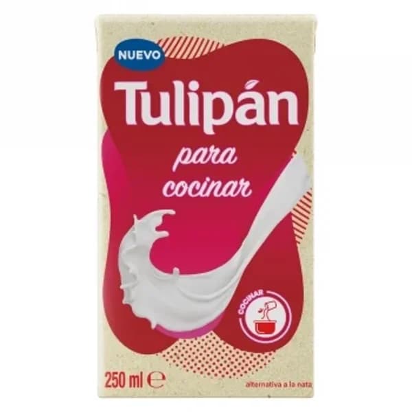 Nata vegetal para cocinar Tulipán sin lactosa 250 ml. - 0.25 l - Imagen del producto en Findit