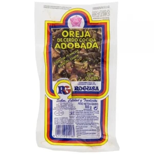 Oreja de cerdo cocida Rogu 500 g - 0.5 kg - Imagen del producto en Findit