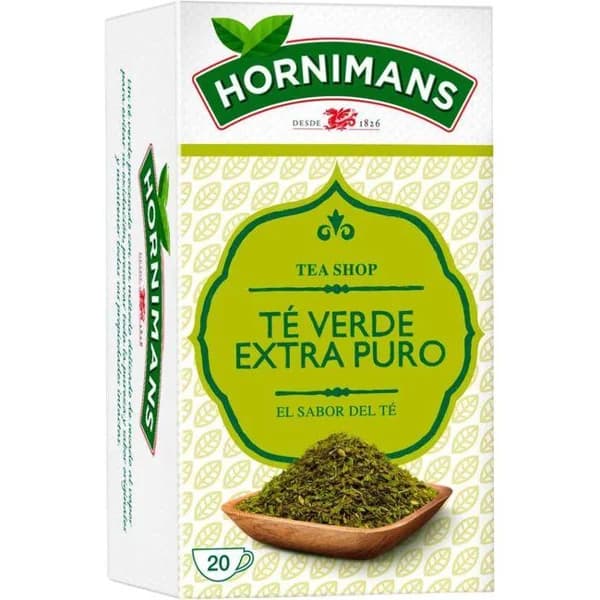 Té verde puro HORNIMANS, caja 20 sobres - 20 ud - Imagen del producto en Findit