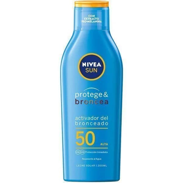Leche solar FP50 NIVEA Protege&Broncea, bote 200 ml - 0.2 l - Imagen del producto en Findit