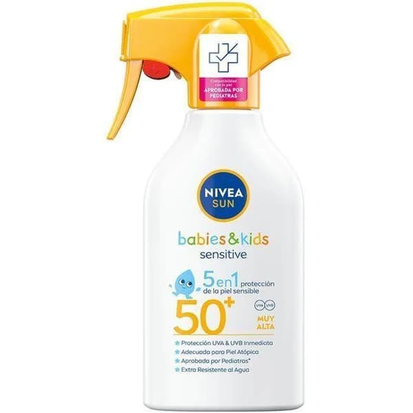Crema solar babies&kids FP50+ NIVEA SENSITIVE, pistola 270 ml - 0.27 l - Imagen del producto en Findit