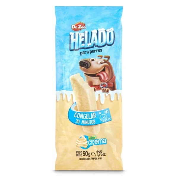 Helado para perros sabor crema Dr. Zoo bolsa 50 g - 0.05 ud - Imagen del producto en Findit