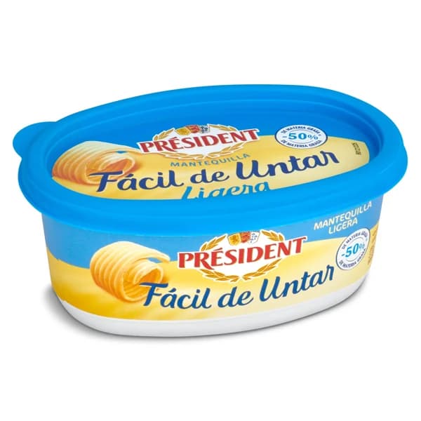 Mantequilla ligera fácil de untar President tarrina 250 g - 0.25 kg - Imagen del producto en Findit
