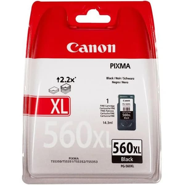 Cartucho de tinta original negro, PG-560XL CANON, 1 ud - 1 ud - Imagen del producto en Findit