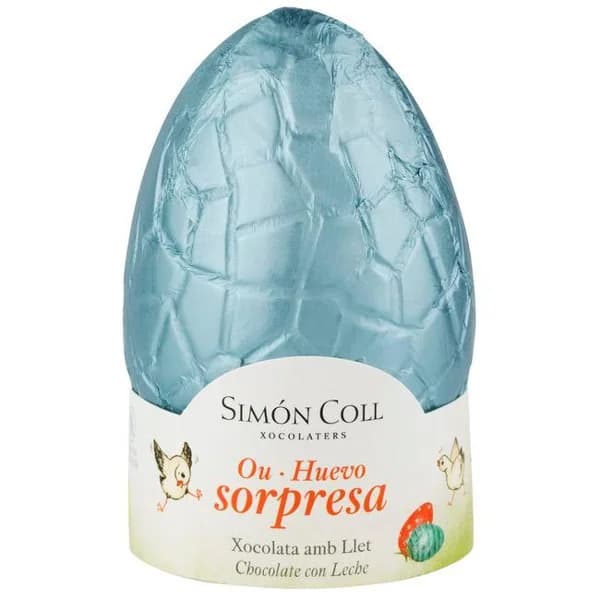 Huevo sorpresa con leche SIMÓN COLL, 1 ud, 120 g - 1 ud - Imagen del producto en Findit