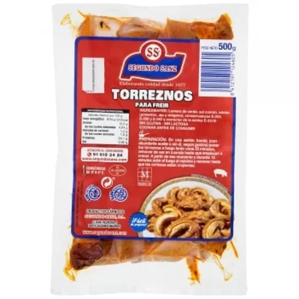 Torreznos para freír Segundo Sanz 500 g - 0.5 kg - Imagen del producto en Findit