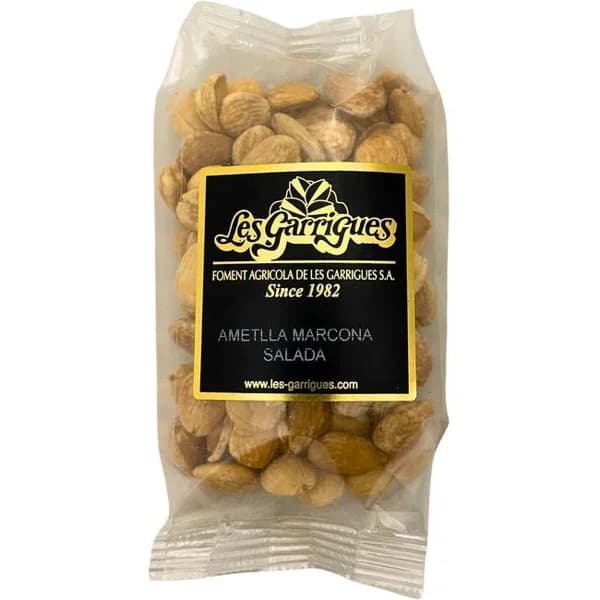 Almendra marcona salada LES GARRIGUES, bolsa 100 g - 0.1 kg - Imagen del producto en Findit