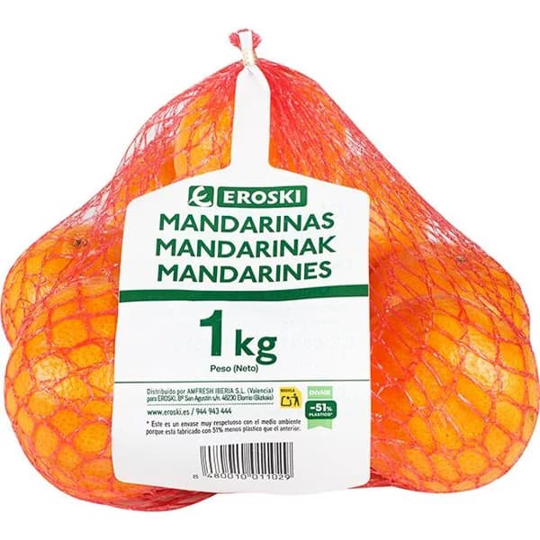 Mandarina, malla 1 kg - 1 ud - Imagen del producto en Findit
