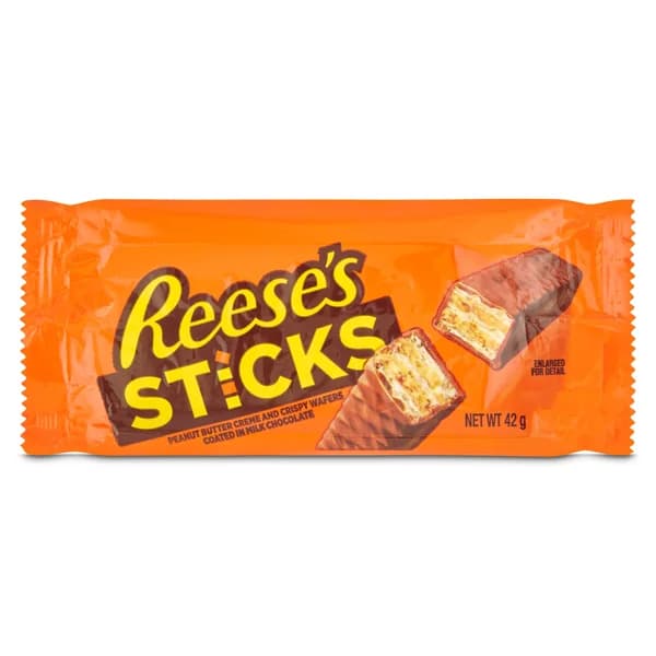 Barrita de chocolate con crema de cacahuete Reeses's bolsa 42 g - 0.04 kg - Imagen del producto en Findit