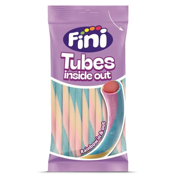 Regaliz tubes inside out Fini bolsa 125 g - 0.12 kg - Imagen del producto en Findit