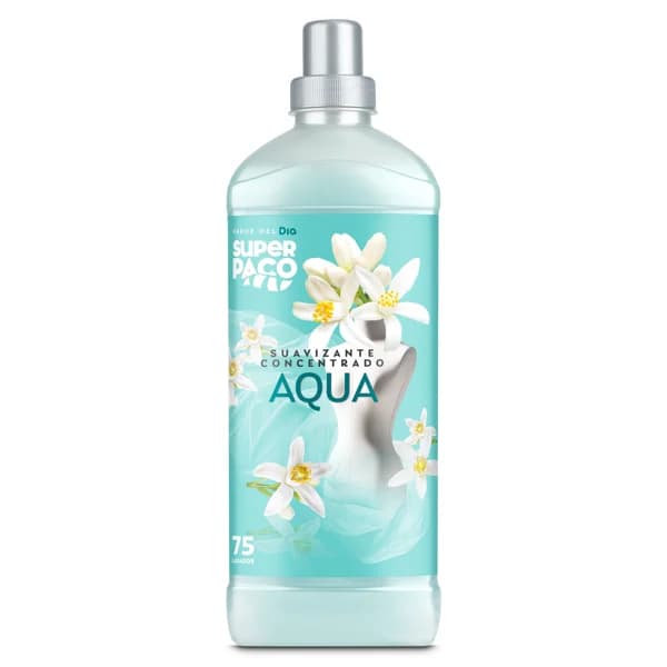 Suavizante concentrado aqua Super Paco de Dia botella 75 lavados - 66.33 ud - Imagen del producto en Findit