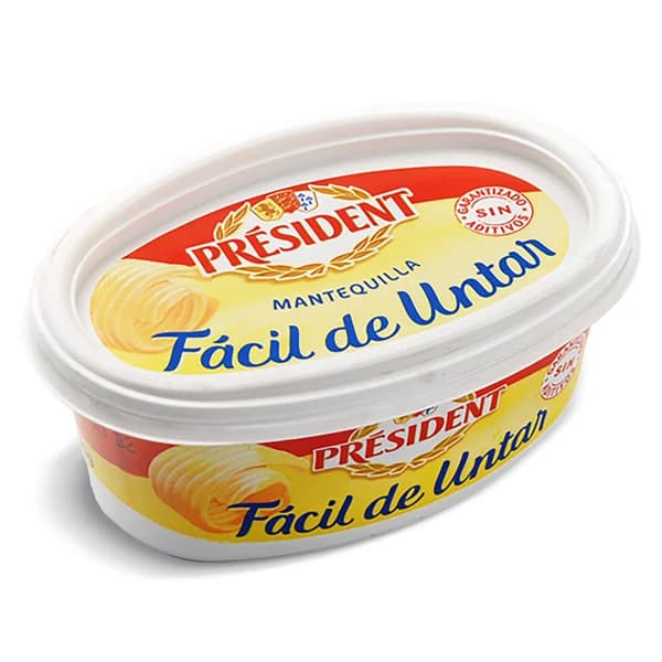 Mantequilla fácil de untar President tarrina 125 g - 0.13 kg - Imagen del producto en Findit