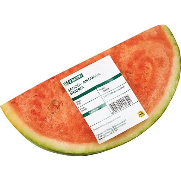 Sandía rayada porción, pieza al peso aprox. 1.25 kg - 1.25 kg - Imagen del producto en Findit