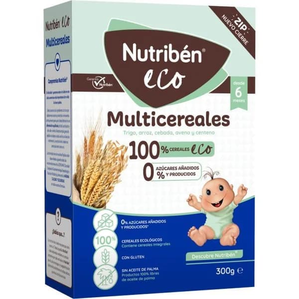 Papilla multicereales NUTRIBEN ECO, caja 300 g - 0.3 kg - Imagen del producto en Findit