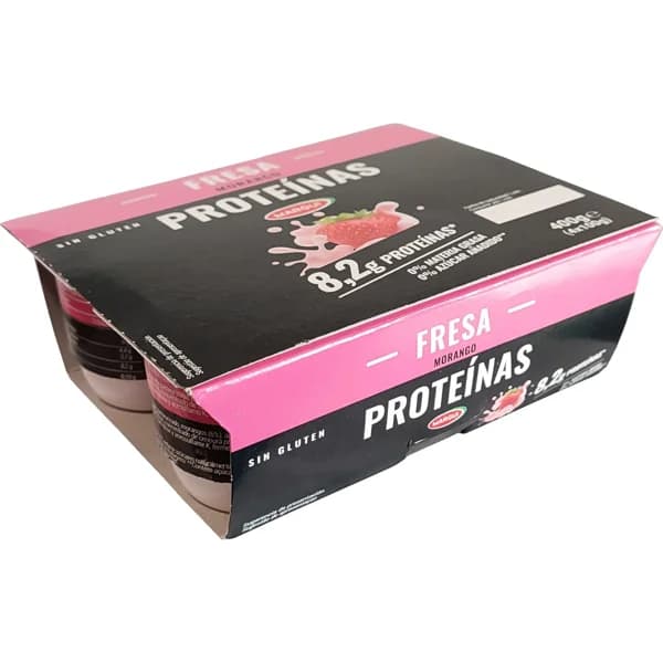 Postre Proteina Fresa 0% P-4 - 0.4 kg - Imagen del producto en Findit