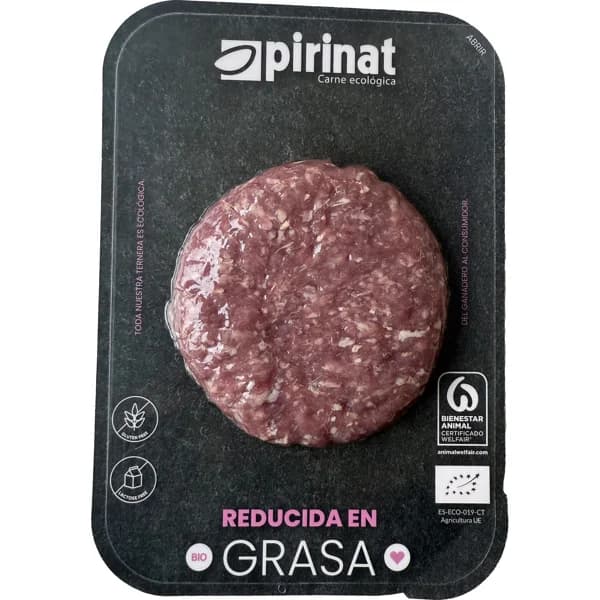 Hamburguesa Vacuno Eco Reducidad en Grasa - 0.15 kg - Imagen del producto en Findit