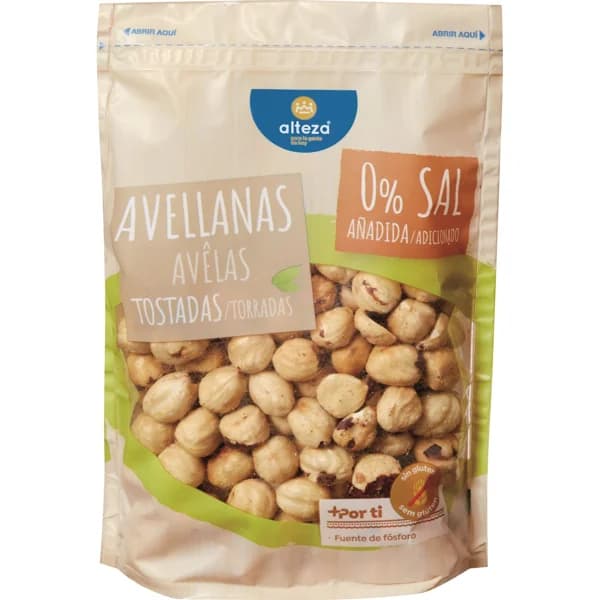 Avellana Tostada 0% Sal - 0.2 kg - Imagen del producto en Findit