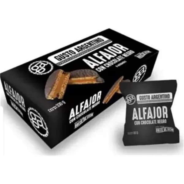 Alfajores Chocolate Negro - 0.33 kg - Imagen del producto en Findit
