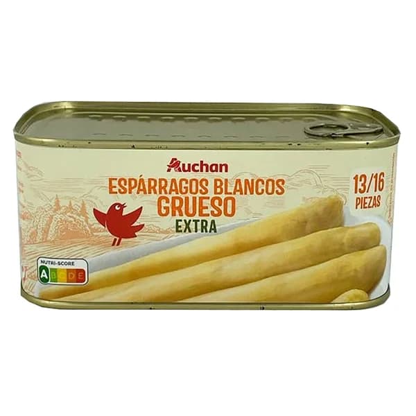 PRODUCTO ALCAMPO Esparragos blancos de categoría extra 13/16 piezas 425 g. - 0.42 kg - Imagen del producto en Findit