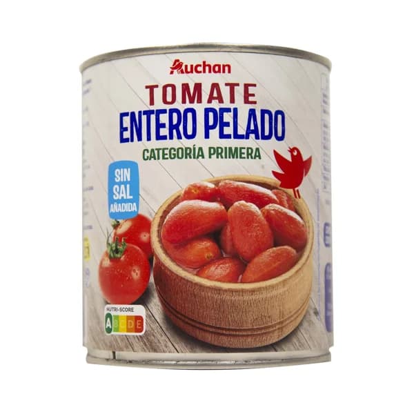 PRODUCTO ALCAMPO Tomate pelado entero lata de 480 g. - 0.48 kg - Imagen del producto en Findit