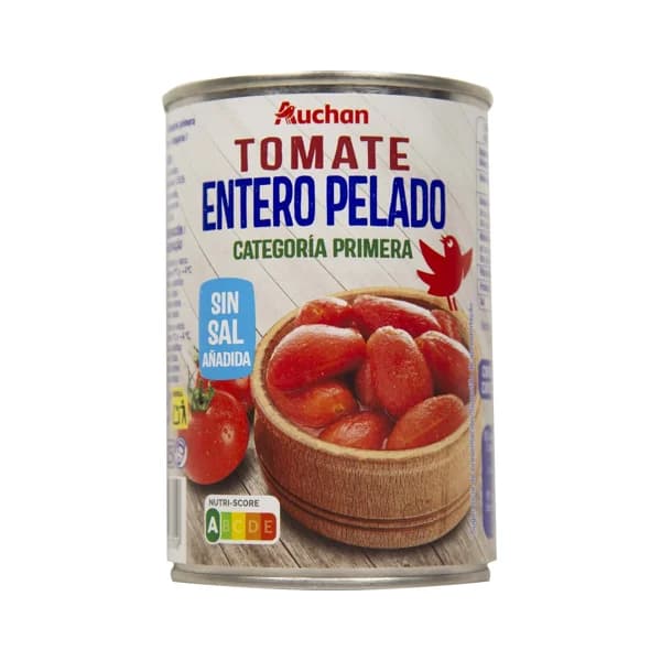 PRODUCTO ALCAMPO Tomate pelado entero lata de 240 g. - 0.24 kg - Imagen del producto en Findit