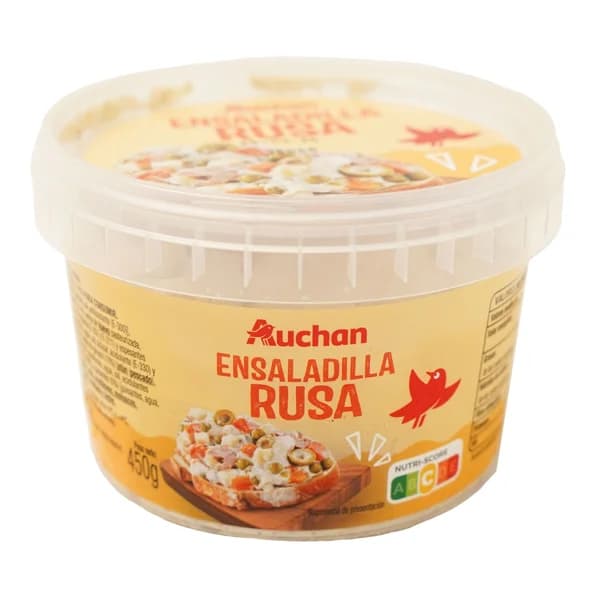 AUCHAN Ensaladilla rusa con mahonesa, lista para tomar 450 g. Producto Alcampo - 0.45 kg - Imagen del producto en Findit
