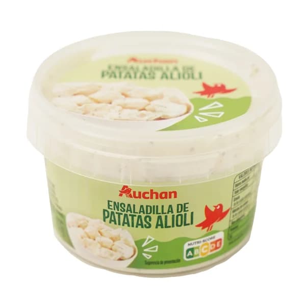 AUCHAN Ensaladilla de patatas con Alioli, lista para tomar 250 g. Producto Alcampo - 0.25 kg - Imagen del producto en Findit