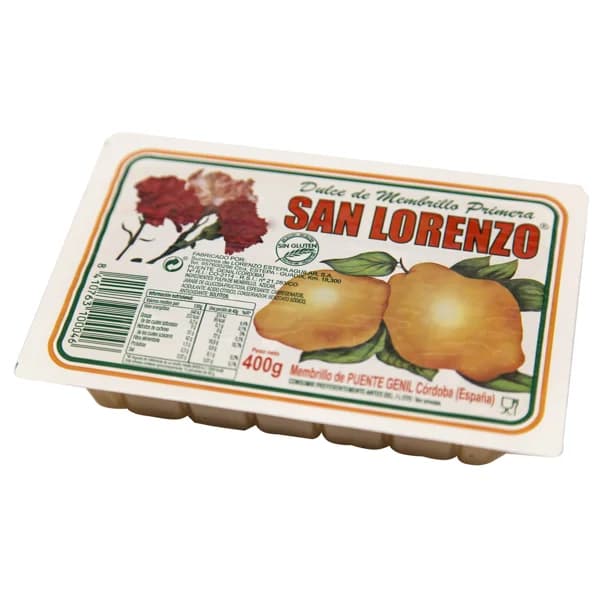 SAN LORENZO Dulce de membrillo de Córdoba SAN LORENZO tarrina 400 g. - 0.4 kg - Imagen del producto en Findit